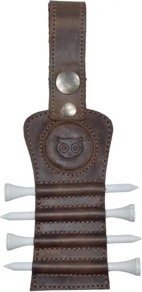 Hide & Drink 313031634688 And Golf Tee Holder Leather Gift Hook To Bag Belt Clip