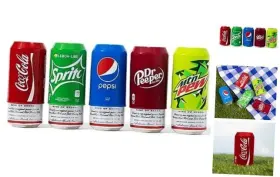 Hide Your Beer 643934659885 5 Pack Can Covers That Look Like Soda Silicone Sleeve
