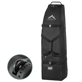Gcus-gtc-600d Himal Outdoors Soft-sided Golf Travel Bag With Wheels - Heavy Duty 600d Polye