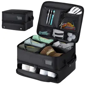 Himal 198168578193 2 Layer Golf Trunk Organizer Waterproof Car Locker With Sepa