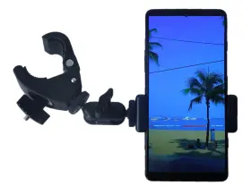 Hc-002-01 Hocoder Phone Holder With Clamp For Golf Cart Universal Mount Black