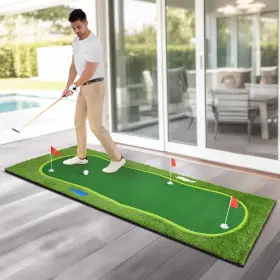 Homiflex 197839272415 5x12ft Putting Mat Golfing Training Practice Indoor Outdoor Summer Sport