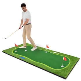 Homiflex 197839640108 5x10ft Golf Putting Mat Golfing Training F/ Summer Outdoor Backyard Practice