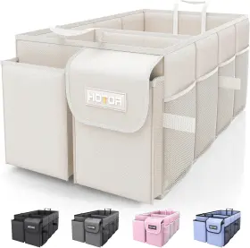 Hotor 711181813609 Trunk Organizer For Car - Foldable Suvs