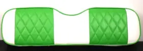 Huskey Parts Company 175212392533 Lime Green Front Seat Cover Diamond White