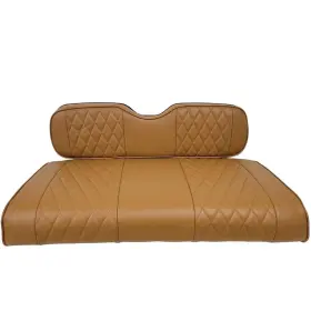 Huskey Parts Company 175827499898 4pcs Brown Golf Cart Seat Cover Diamond Buckskin