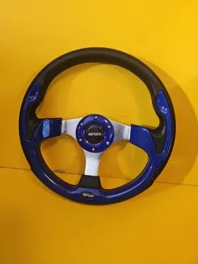 Sw80005bu Huskey Blue Golf Cart Steering Wheel 6 Hole For Club Car Ezgo Yamaha Need Adapter