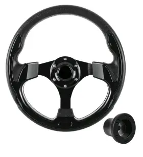 Sw8010wg Huskey Yamaha Golf Cart Steering Wheel With Black Hub Adapter