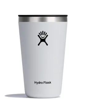 Hdf-t16cpb110 Hydro Flask 16 Oz All Around Tumbler White Press-in Lid Ounces