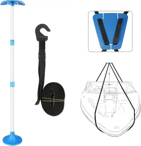 I Cover 445041191165 Icover Boat Support Pole-height Adjustable Aluminum Telescoping Pole And W