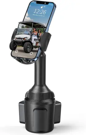 H8-c04 Icarmount Golf Cart Phone Holder Mount Accessories Universal Cup Black