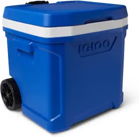Igloo 034223346737 Cooler With Wheels Profile Ii 28 Quart Hard Sided Ice Chest - Qt Blue