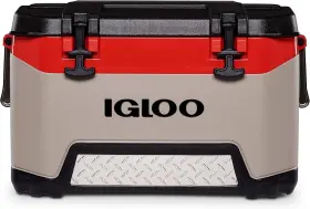Igloo 034223502911 Bmx Hard Coolers 25-72qt 52 Qt Sandstone And Red