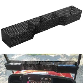 Ilskw 770807779736 Golf Cart Front Inner Basket Mesh Storage Tray Organizer For Ezgo Txt &