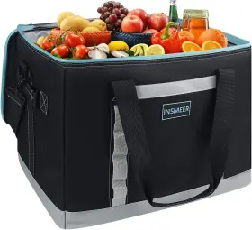 65cans Insmeer 002bk Insulated Cooler Bag 65cans/32 Cans Large Standard Edition 48l-black