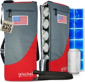 Inthezone 445007378302 Frostbox Golf Bag Cooler With Ice Pack Accessories For Men Beer Slee