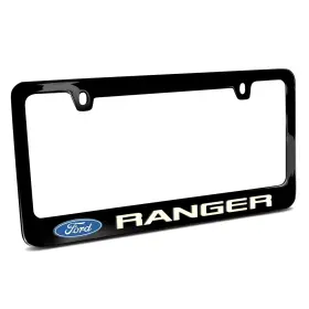 Ipick Image 689324549305 3d Night Glow Luminescent Logo On Black Metal License Plate Frame For Ford Ra