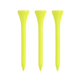 A85044 Izzo Wood Golf Tees 200 Pack 2.75 Inches Neon Yellow