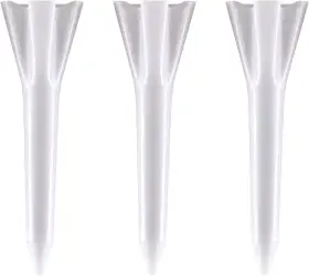 A85078 Izzo Plastic Golf Tees 100 Pack 1.5 Inch White