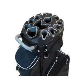 A99335 Izzo Vault Golf Cart Bag - Quiet-lock 14 Way Club Divider Black