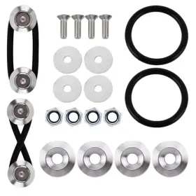 16896721791570 Jaeskeclip 18pcs Bumper Quick Release Kit Holder Clips Silver