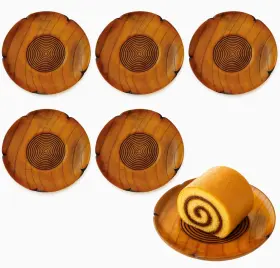 Japanbargain 719363559413 4103x6 Wooden Tea Cup Saucer Coaster Japanese Zen Style Teacup