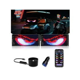 Jdvootd20250427 Jdvootd Multifunctional Bright 2pcs Devil Eyes Car Motorcycle/golf Cart Windshield -