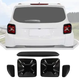 1587520398 Jecar Smoked Tail Light Cover And Third Brake Trim Guards For 2016-