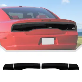 Jecar-18112 Jecar Tail Light Cover Smoked Guard For 2011 2012 2013 2014 Dodge