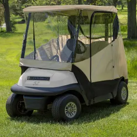 Jef World Of Golf 022275010768 New Standard Universal 2-seat Cart Enclosure Tan