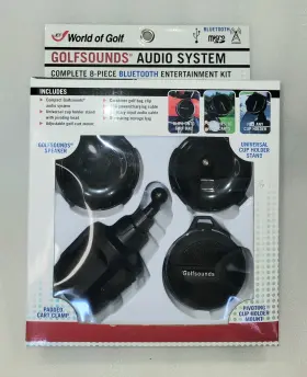 Jr997 Jef World Of Golf Complete 8-piece Bluetooth Entertainment Kit Audio System New
