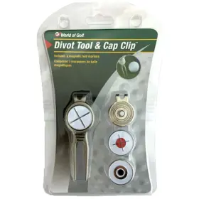 Jr998 Jef World Of Golf Divot Tool With Cap Clip 3 Markers