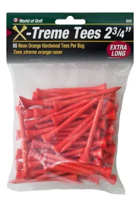 Lysb004e1cl1w-sprtseqip Jef World Of Golf Gifts And Gallery Inc. 2 3/4-inch Extreme Tee - 65 Pack