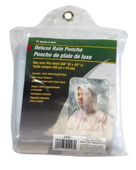Jr996 Jef World Of New Golf Deluxe Rain Poncho 2 Pack