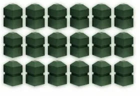 Gtm140018 Jfm Golf Recycled Plastic Beveled Tee Markers Set Of 18