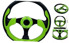 5156 Jgr Green Golf Cart Steering Wheel With Ergonomic Design Universal Fit 5156 Jgr Green Golf Cart Steering Wheel With Ergonomic Design Universal Fit