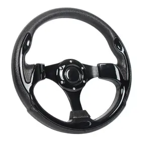 8155 Jgr Universal Ezgo Steering Wheel With Black Aluminum Frame Golf Cart