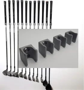 Jintech 445010926965 Golf Club Organize Holder Wall Display Hanger Rack Mount 15 Set