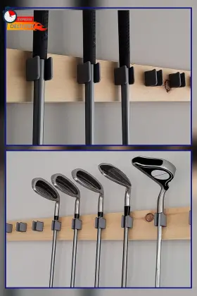 Jintech 711181236798 Golf Club Organize Holder Wall Display Hanger Rack Mount 7
