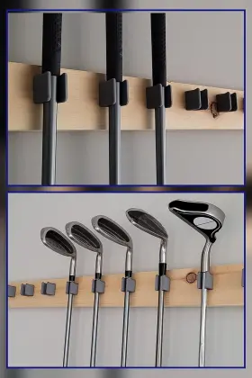 Jintech 744110316889 Golf Club Organize Holder Wall Display Hanger Rack Mount 7