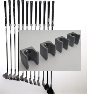 Jintech 744110853575 Golf Club Organize Holder Wall Display Hanger Rack Mount 15 Set