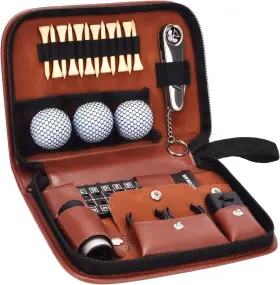 Jis-gf01 Jiskan Golf Gifts For Men And Women Accessories Set With Hi-end Case Balls