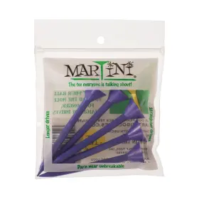 Dmt003-purp Jm Martini Golf Tees 3-1/4 Inch Durable Plastic 5 Pack Purple 3