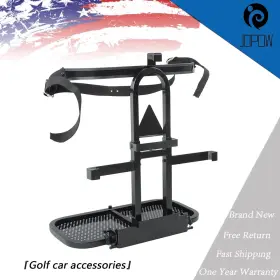 Jp31248w Jopow Universal Upgrad Golf Cart Rear Seat Bag Rack For Ezgo Club Car Yamaha New