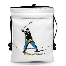 B6002641fb Jt Sports Funny Golf Valuables Bag With Drawstrings - Synthetic Leather Tee Pouch For