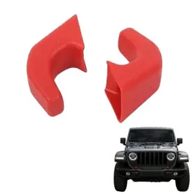 Tn-016 Judelvei Tow Hook Covers - 2 Pcs Trailer Hitch Receiver Cover For Jeep Wrangler Jk