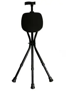 42-ysk5-zsrh Jumbei Portable Adjustable Folding Walking Stick Cane Chair
