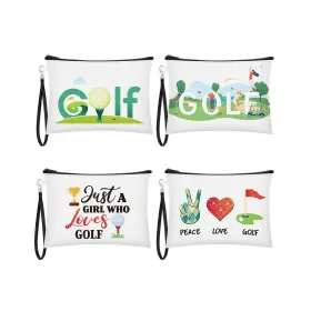 Lne-kacctyen-239 Kacctyen 4 Pieces Golf Gifts Lady Cosmetic Bags Player Golfer