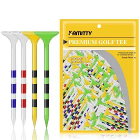 Tees-000 Kamitty Golf Tees Plastic Unbreakable Tee 3 1/4 Inch With Big Cup And 8 Prongs Reduc