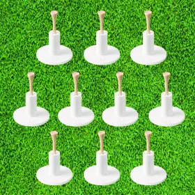 Hd-004 Keepup 10 Set Golf Rubber Tee Holder For Driving Range Practice Mat